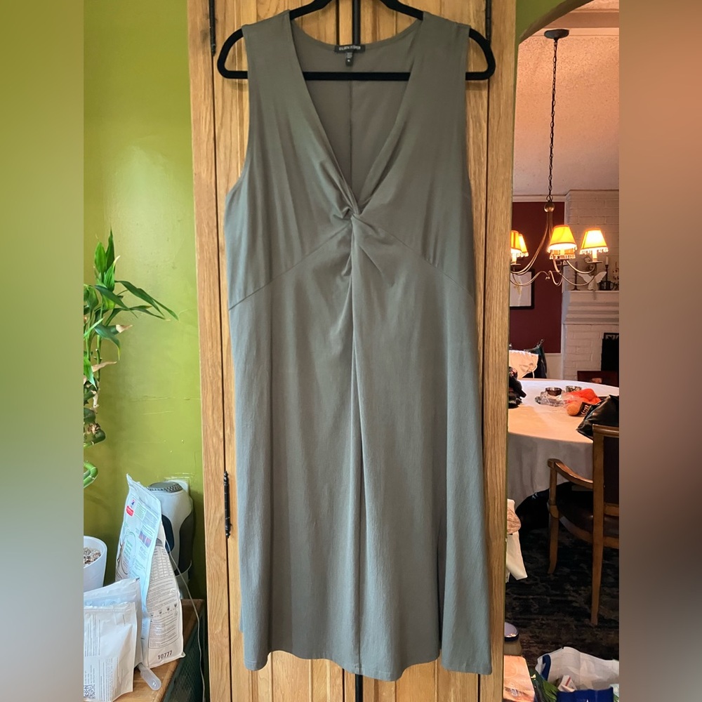 Eileen Fisher Twisted V-neck Dress